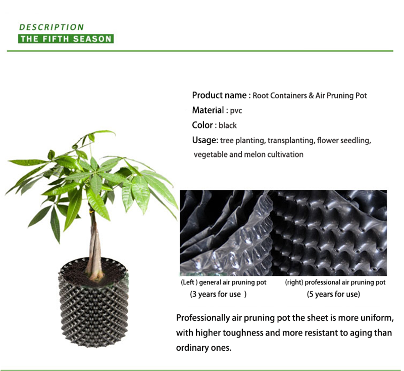 Air Pruning Pots Plant Root Growing Control Container Tree Air Prune Plant Root Fast Growth Container Pot