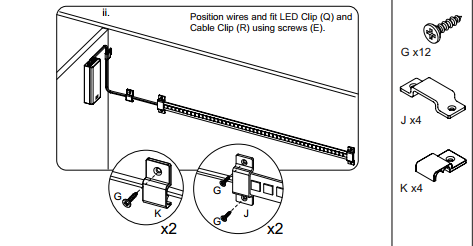 Battery Powered Showcase Lighting LED TV Cabinet Shelf Strip Light Under Cupboard Lighting