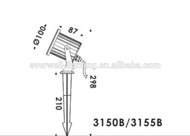 New Energy-Saving Led Garden Lamp With Spike 3W 5W 7W 9W 12V / 24V IP65