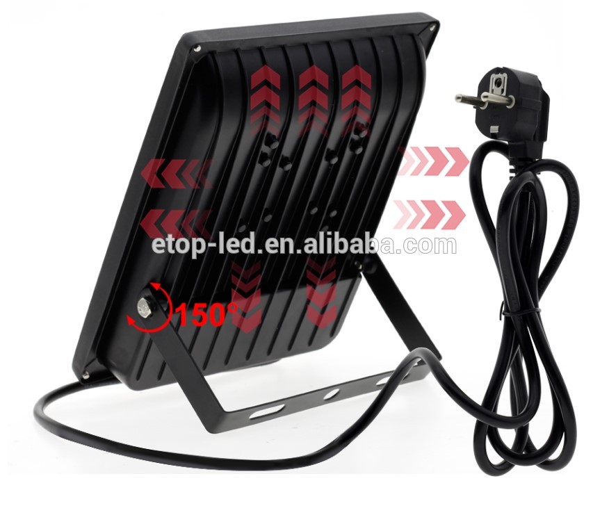 Outdoor 30W 50W High Power UV LED Blacklight Flood Light 85V-265V AC IP66 Waterproof for shows and parties