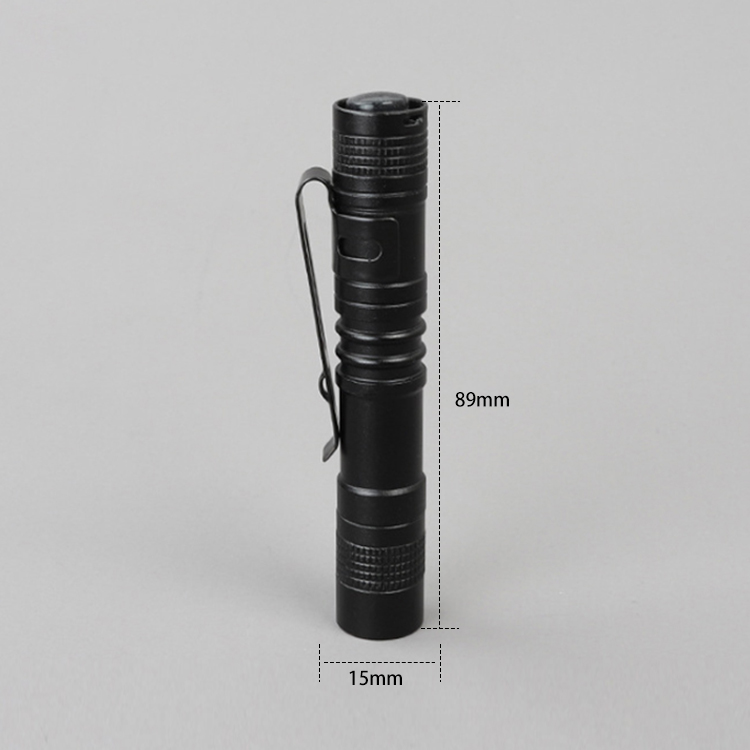 Zoom with Pen Clip Pen Light Mini LED Flashlight Aluminum Alloy Mini Torch