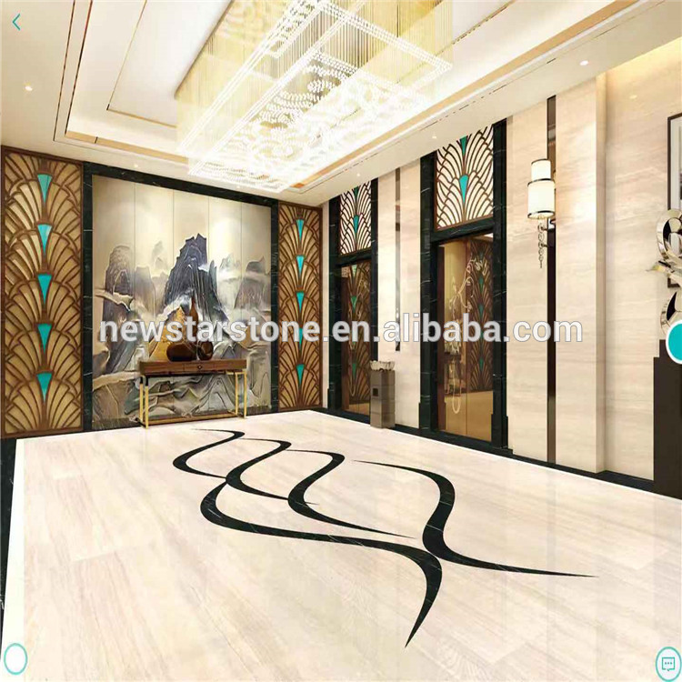 white marble tile 60x60 flower waterjet marble tiles design floor pattern hotel center