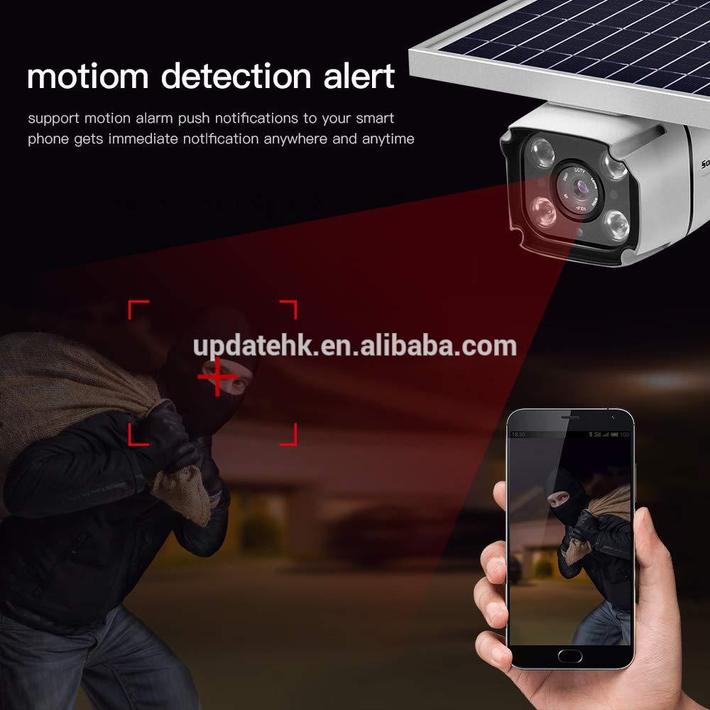 Waterproof Wireless Rechargeable Battery Night Vision Motion Detection Outdoor Security Solar Power IP 4G Camera