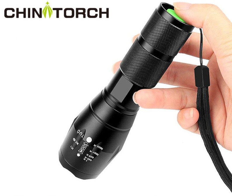 1000 Lumen T6 Handhold 5 Modes Zoomable design Tactical Flashlight LED Torch Flashlight