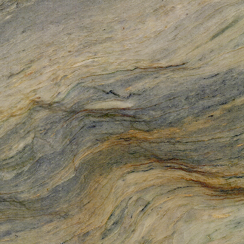 Jumbo slab luxury stone kitchen countertop benchtop silk road golden granite