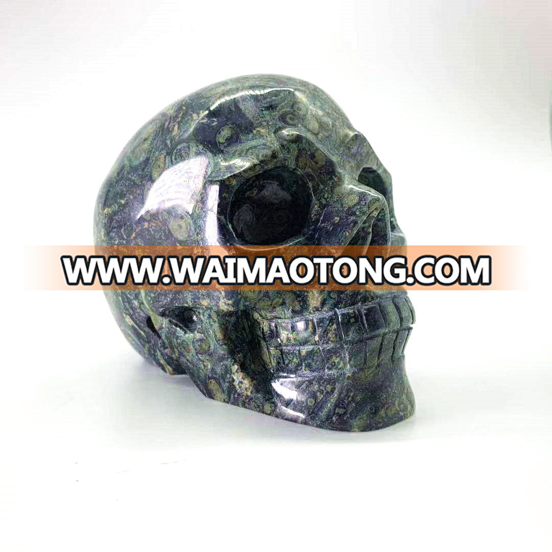 Wholesale Natural Quartz Crystal Skulls Kambaba Skulls Top Quality Crystal Carvings Home Decoration