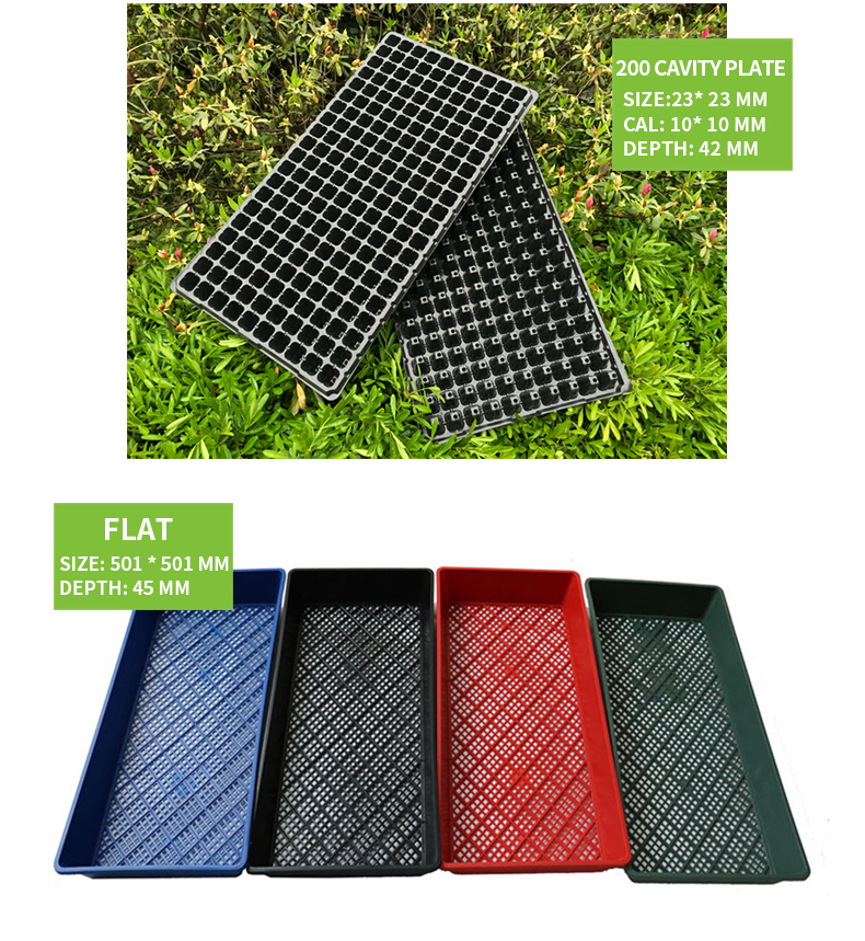 agricultural greenhouse plastic nursery seed pot seeding tray cells plug tray plastic seeding tray