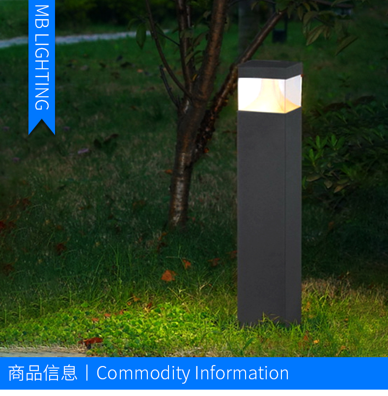 Modern simple waterproof outdoor lawn lamp column head wall headlight garden landscape lamp outdoor engineering wall lamp