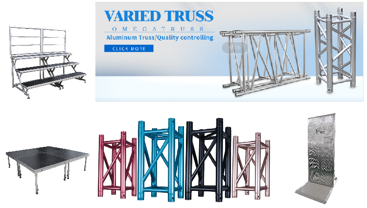 Aluminum L Mould Connect 12" exhibition truss 305x305mm with Curved Roof system