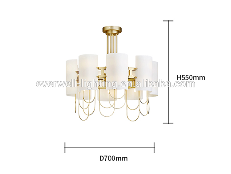 Wholesale Painting gold Metal Ceiling Modern Light