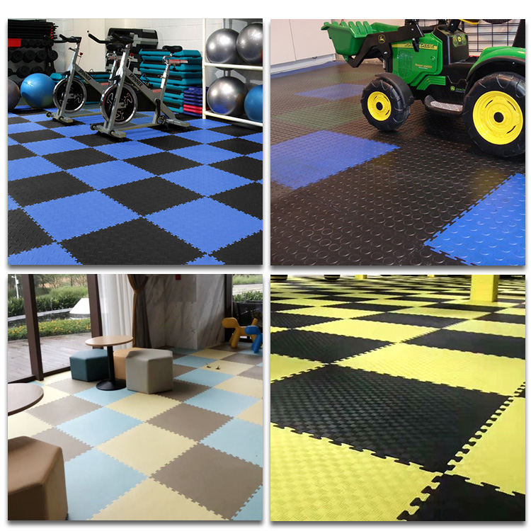 China chemical resistant waterproof pvc tiles garage interlocking floor mat for shops