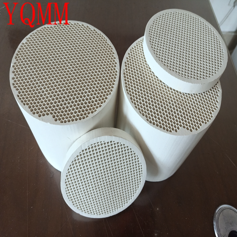 Round honeycomb ceramic  for heat exchange