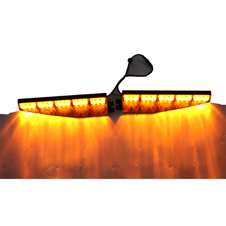 17 kinds of Flash patterns dash deck visor lightbar with amber color