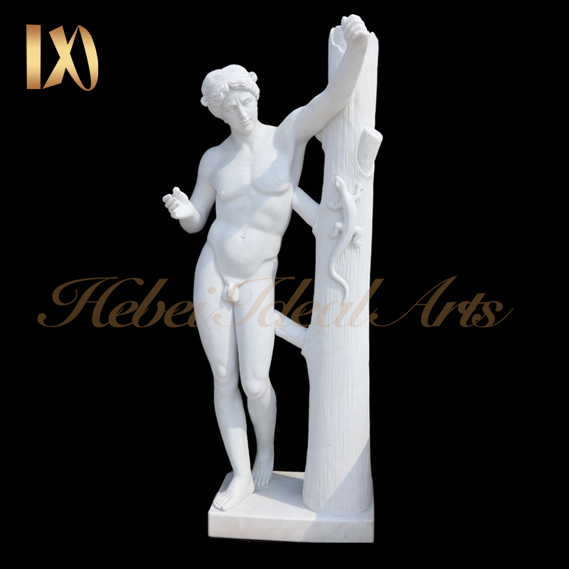 white colour Morden art decor marble carving sculpture