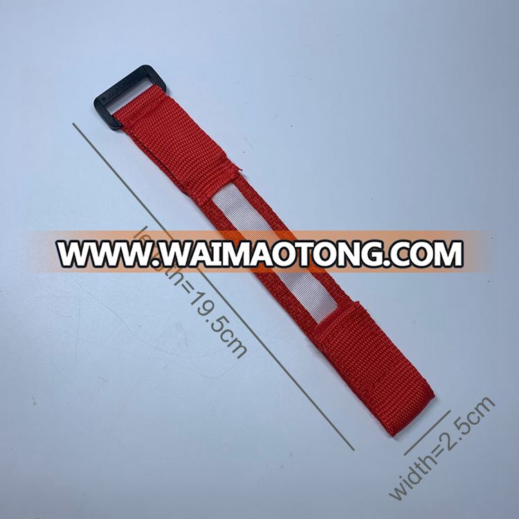 OEM price outdoor sports flashing nylon customized colorful LED wristband