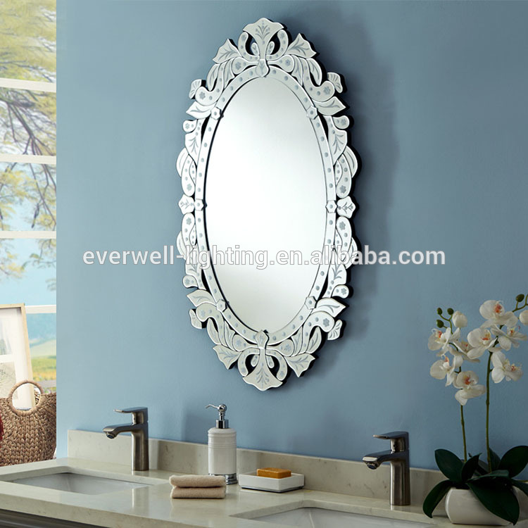 Decor arts antique gold leaf frame wall mirror