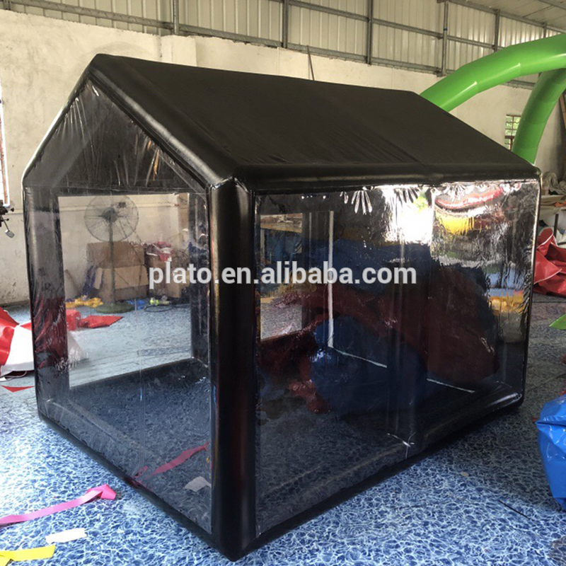 Small Size 2m Black Custom Inflatable Car Spray Booth Paint Booth Baking Booth