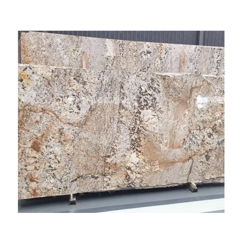 Natural Stone Butterfly Beige Impala Gold Madura Gold Granite Slabs For Kitchen Project