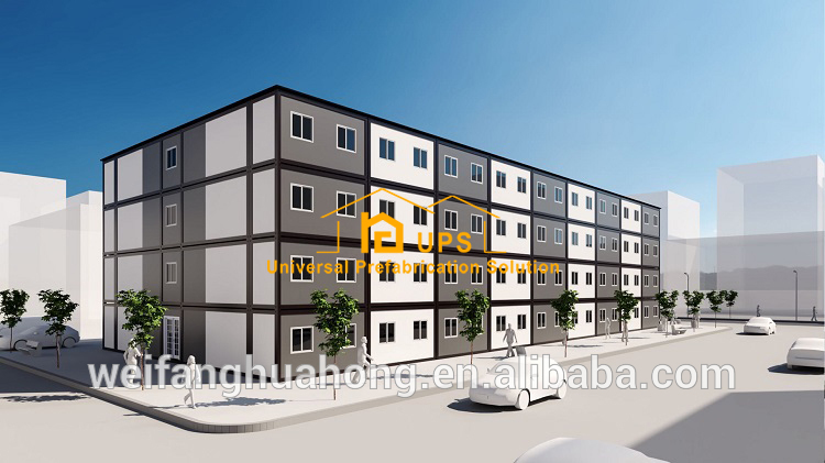 2020 UPS new tech fast construction projects low cost real estate container houses prefabricated office building