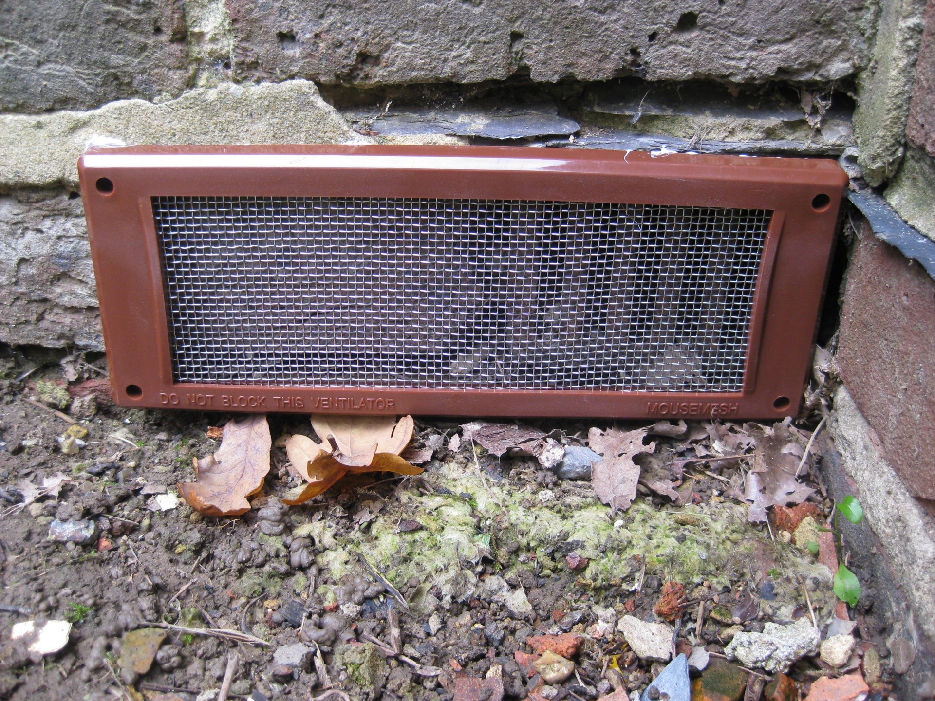 Air brick vent cover grill rats mouse mice rat mesh