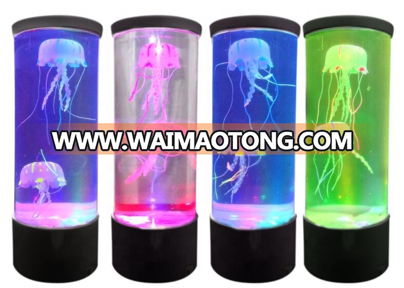 11"CHRISTMAS LED COLOR CHANGING JELLYFISH AQUARIUM DECORATION LAMP TANK