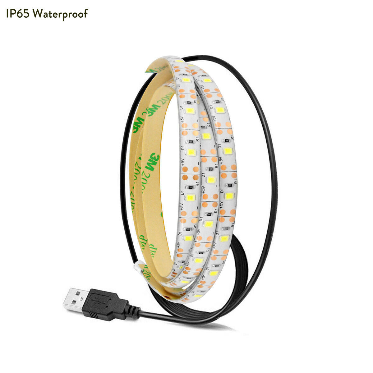 Flexible  USB Powered 5 V RGB LED Strip Light 2835 SMD 1M 2M 3M Waterproof Tape for TV Backlight Lighting With Remote Control