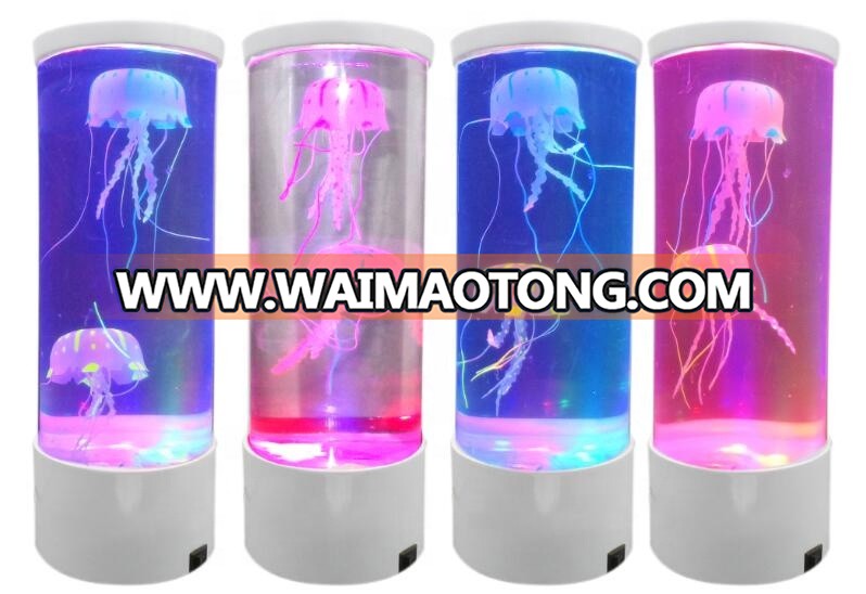 11"CHRISTMAS LED COLOR CHANGING JELLYFISH AQUARIUM DECORATION LAMP TANK