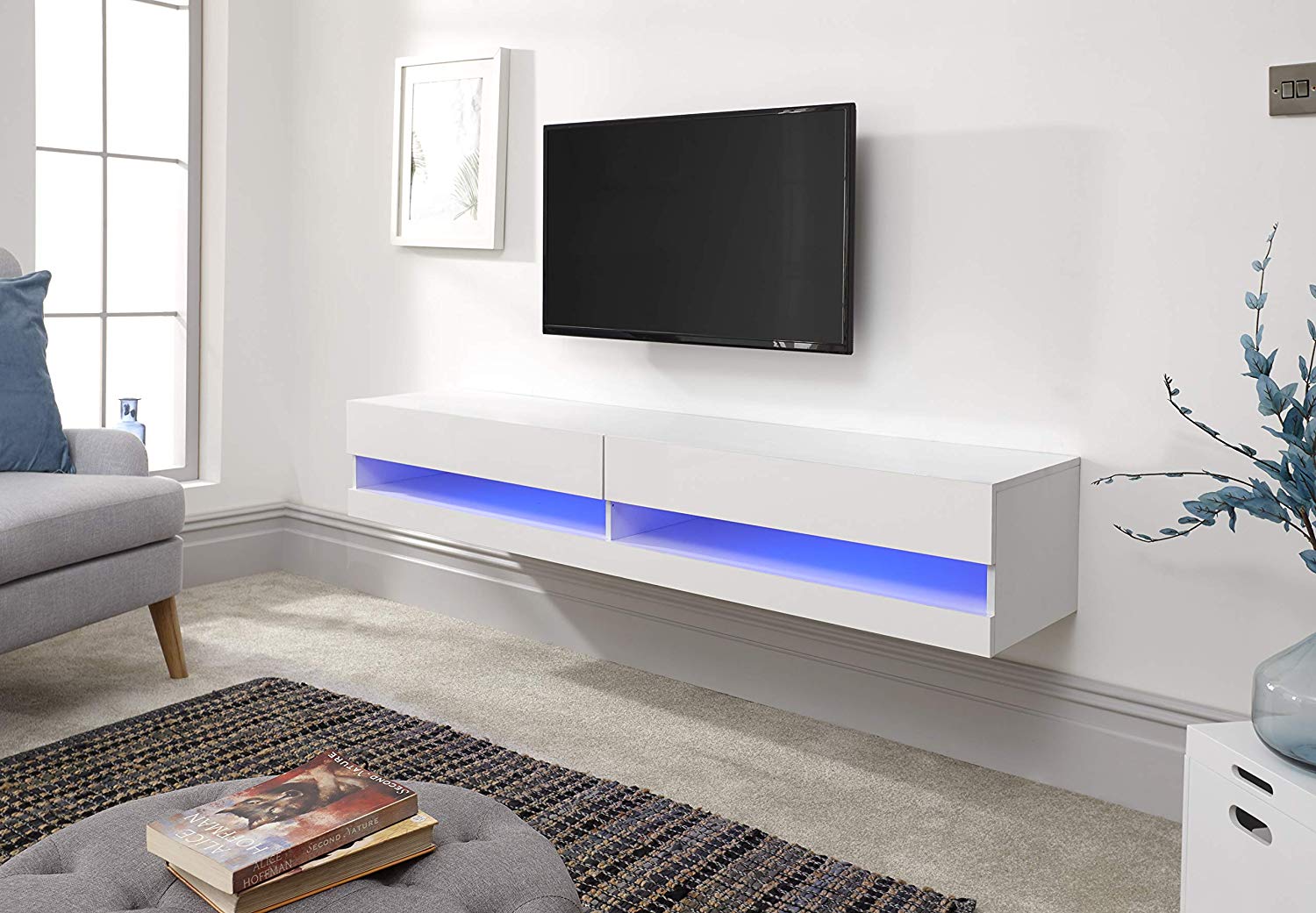 Battery Powered Showcase Lighting LED TV Cabinet Shelf Strip Light Under Cupboard Lighting