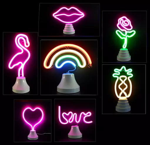 Battery Powered Led Mini Neon Signs Desktop Neon Light