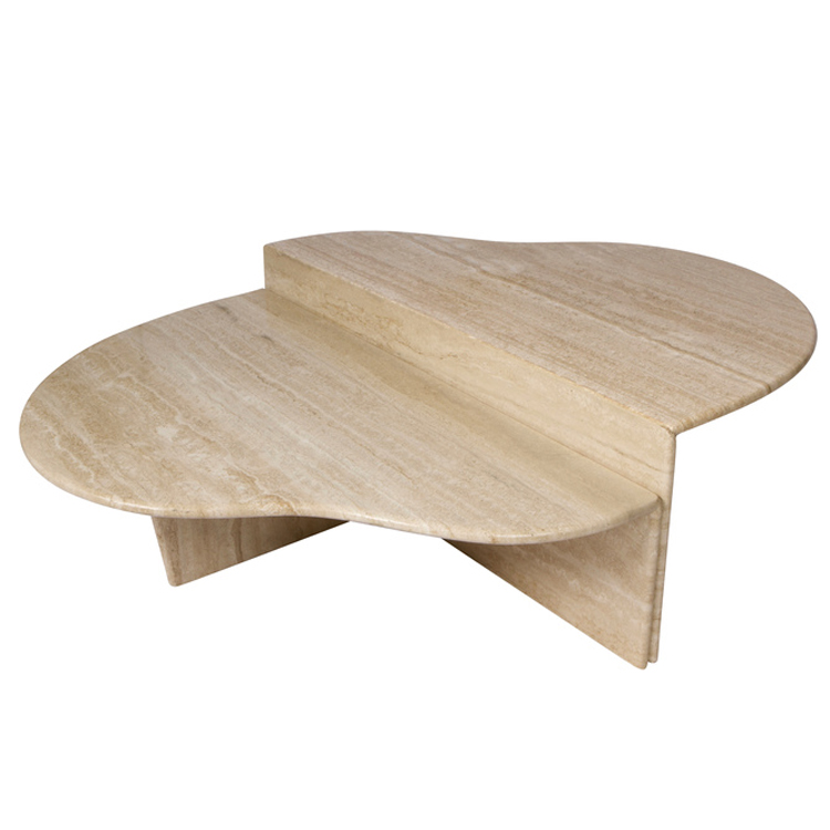 Australia falling design custom travertine side table travertine marble furniture