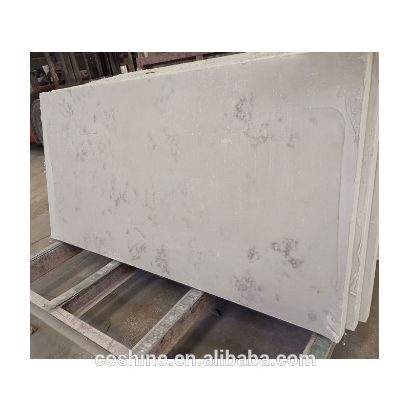 Carrara White Star Quartz Stone Small Slabs For Worktop Benchtop Vanity Top