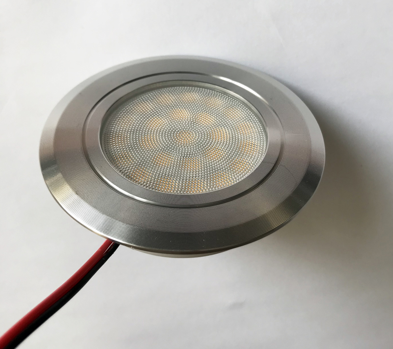 12V 24V Round Dimmable 3W LED Campervan Ceiling LED Puck Light