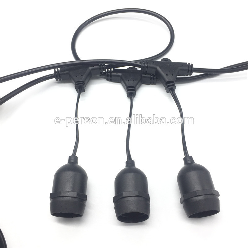 Outdoor Weatherproof String light E27 Sockets String light