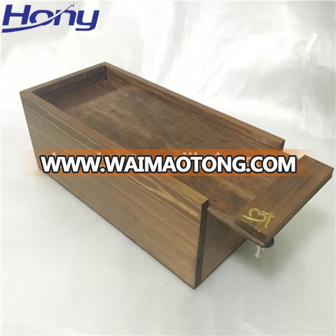 Black Lacquer Rolling Tray Box Stash Wood with Custom Printing Logo and dovetail Corners