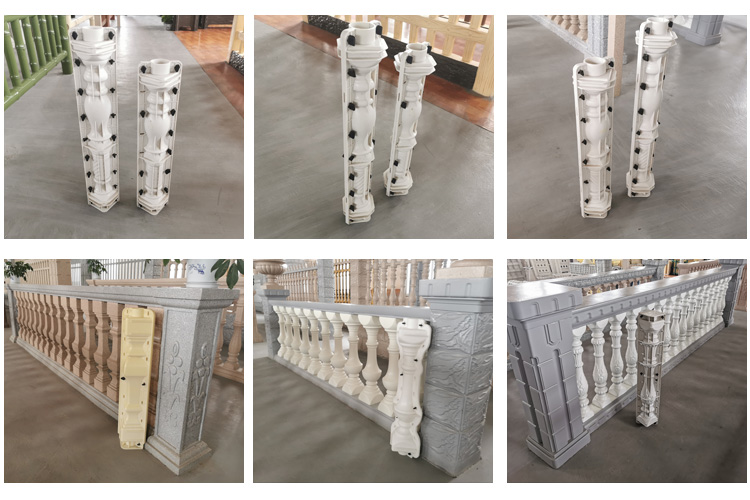 Factory supply decorative architecture concrete fence post moulds