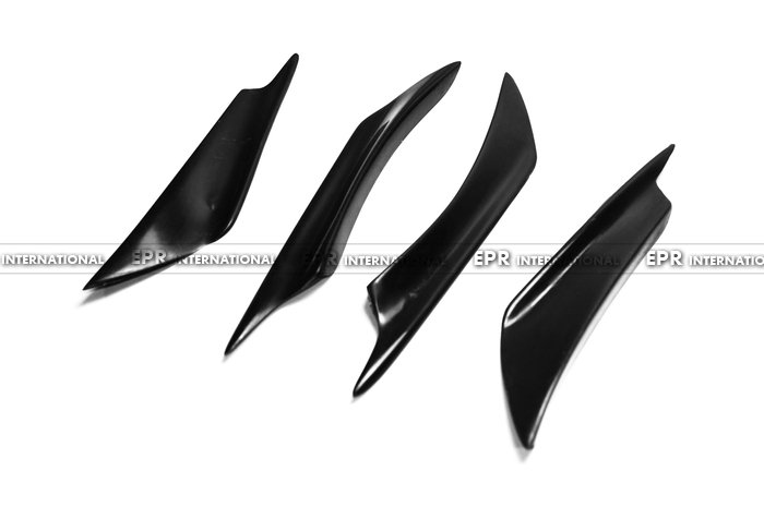 For Veloster Turbo Carbon Fiber Front Bumper Canard (4Pcs)