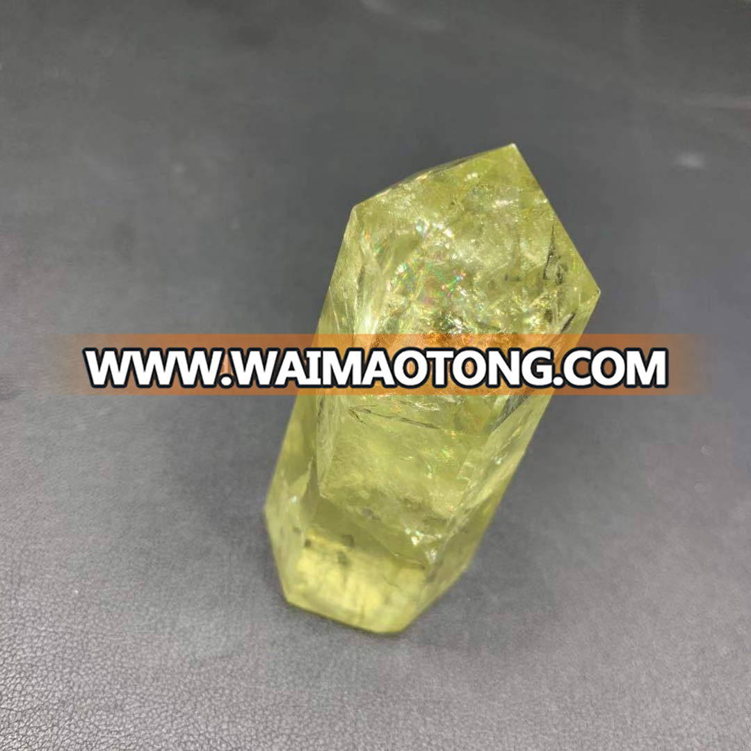 wholesale hot sale natural yellow crystal clear citrine points crystal rough citrine crystal natural gemstone stone