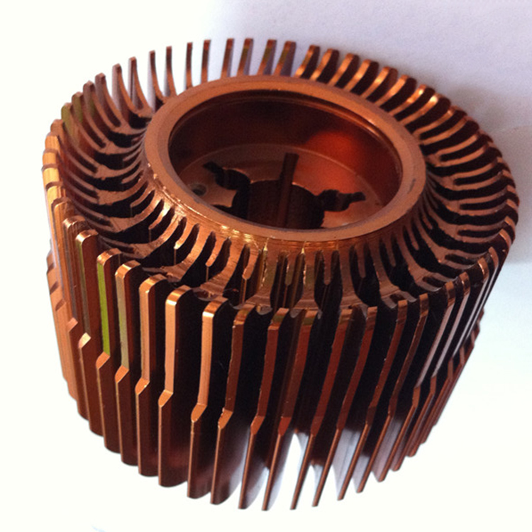 Extruded Fan Aluminum copper heat sinks for electronics