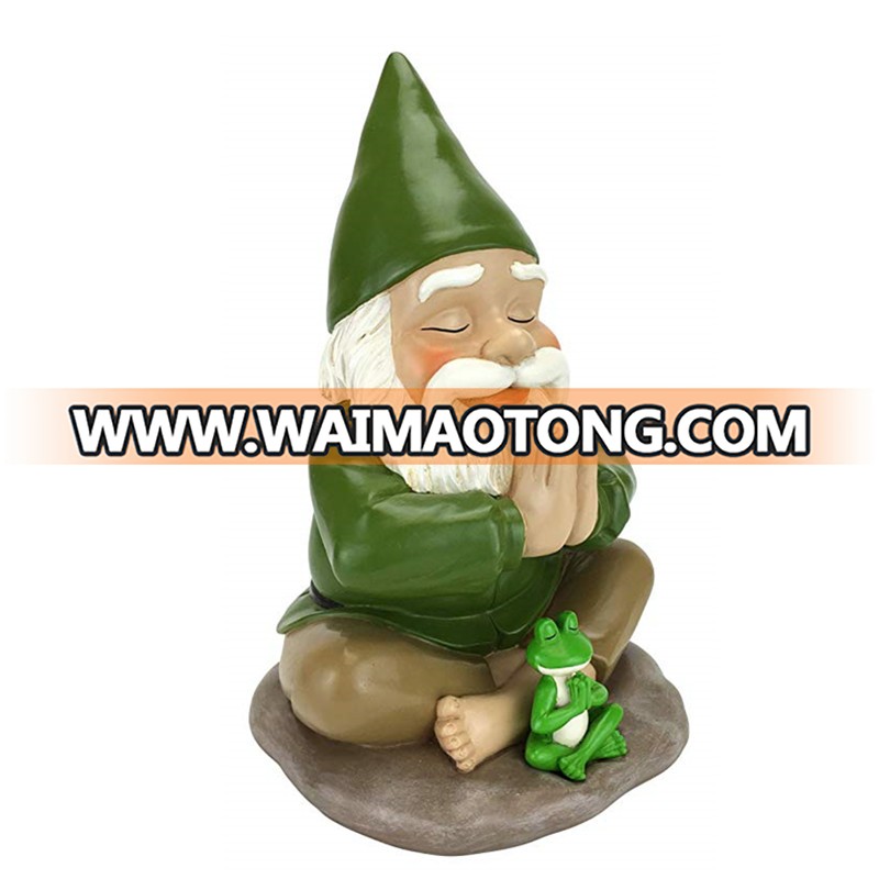 High Quality Frog Garden Decor Resin Gnome Sculpture