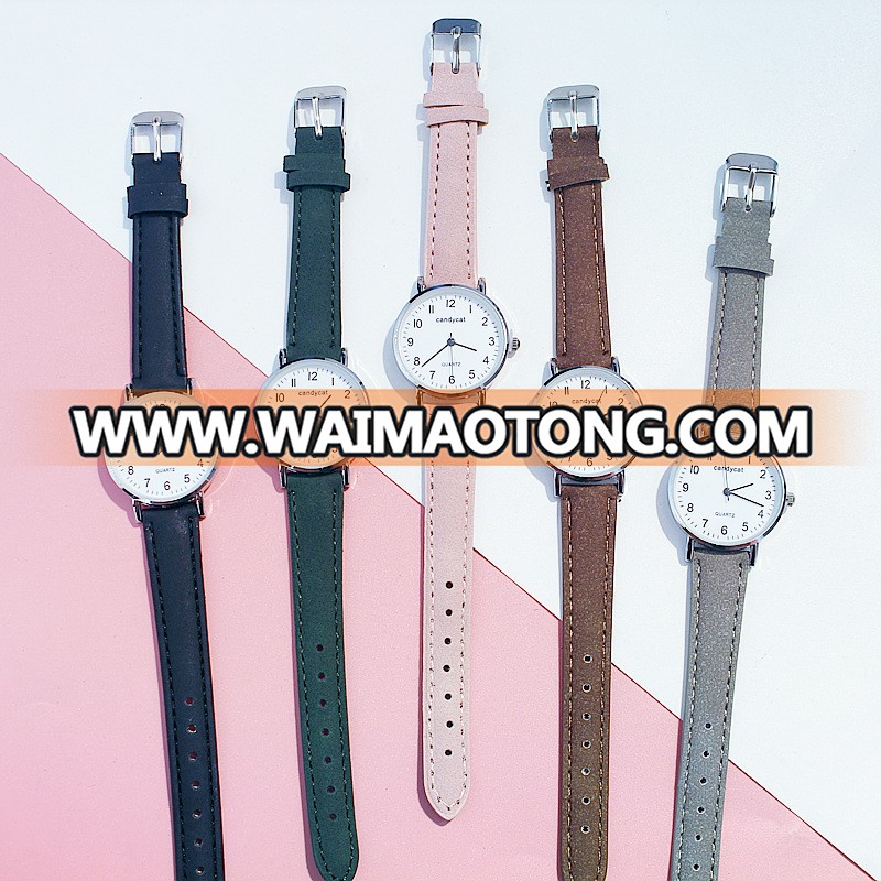 5 Color Retro Women's Watch Simple Casual Quartz Watch Waterproof Slim Men Women Couple Fashion & Casual Wrist Watch