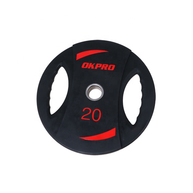 Weightlifting Plates Fitness 20kg Rubber Gym Weight Plate