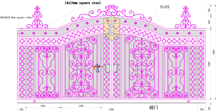 Top-selling best driveway steel gate sliding