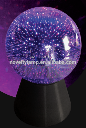 7 inch Flashing 3D Glass ball light