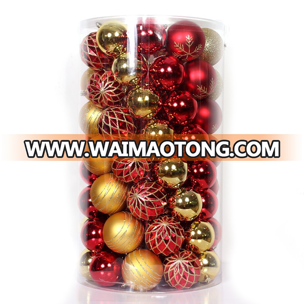 Christmas tree decor wreath hanging festival decoration pvc christmas ball set