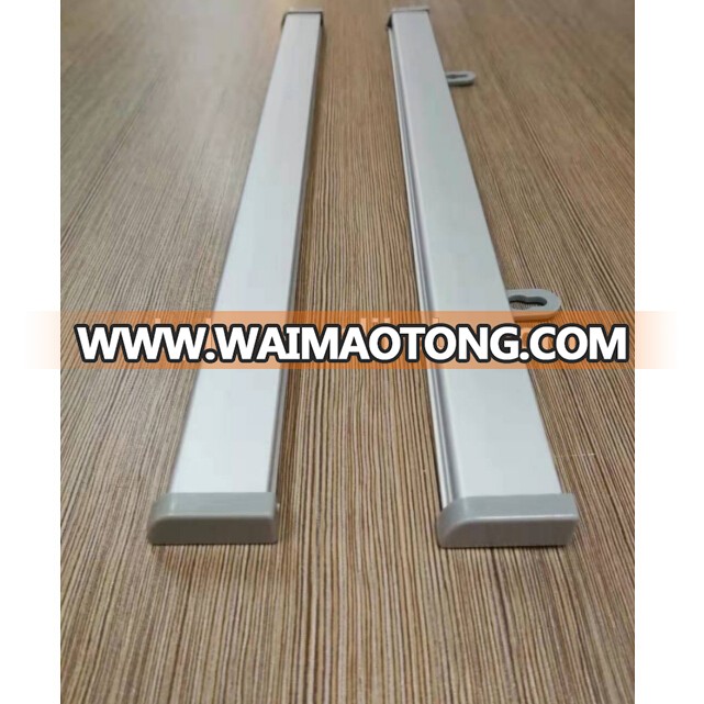 Aluminum anodized snap rail poster hang up ceiling rails