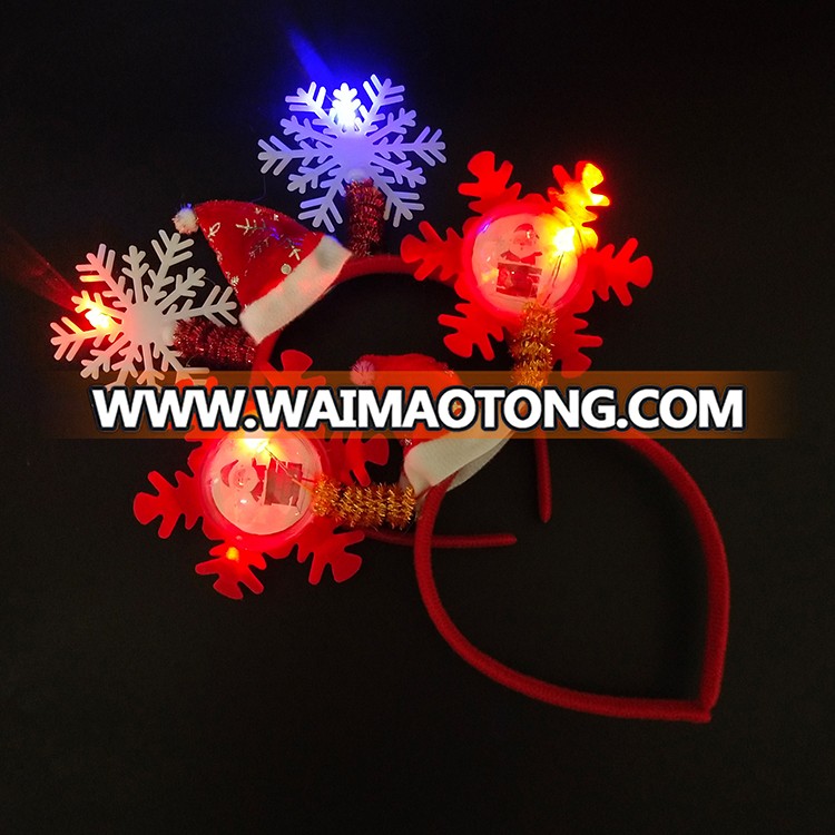 Christmas party supplies colorful flashing LED headband