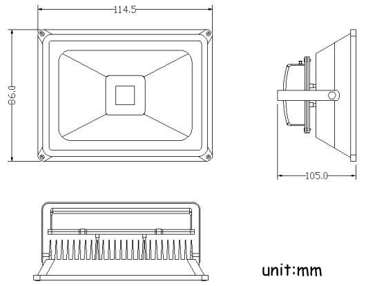 Factory price, replaceable metal halide 1000W floodlight