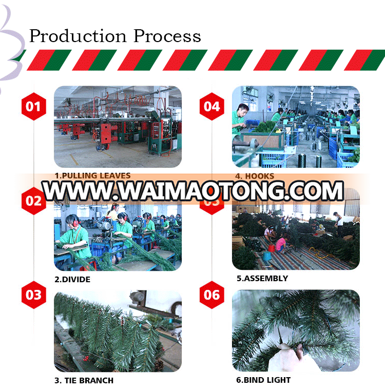 Wholesale artificial 100% recycled PVC Christmas tree with BSCI factory