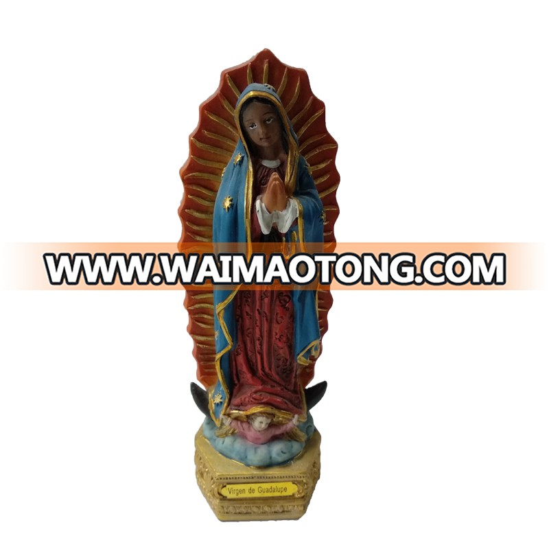 Hight quality OEM catholic gifts resin handmade Christmas decorations Virgin Mary figurines for religious crafts