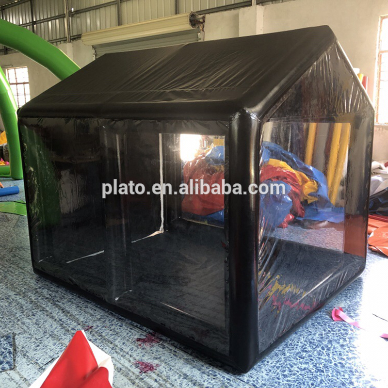 Small Size 2m Black Custom Inflatable Car Spray Booth Paint Booth Baking Booth